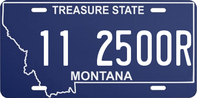 MT license plate 112500R