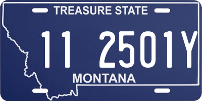 MT license plate 112501Y