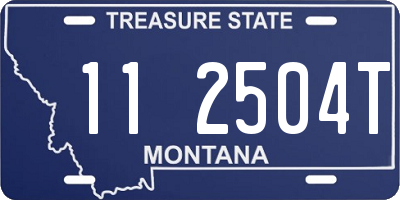 MT license plate 112504T