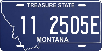 MT license plate 112505E