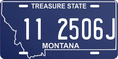 MT license plate 112506J