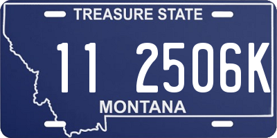 MT license plate 112506K