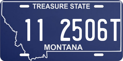 MT license plate 112506T