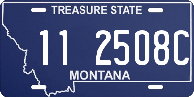 MT license plate 112508C