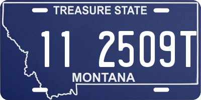 MT license plate 112509T