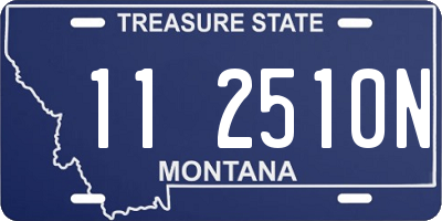 MT license plate 112510N