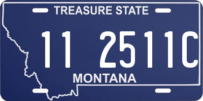 MT license plate 112511C