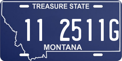 MT license plate 112511G