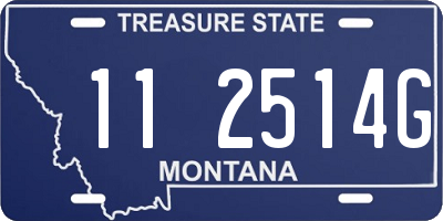 MT license plate 112514G