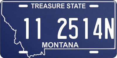 MT license plate 112514N