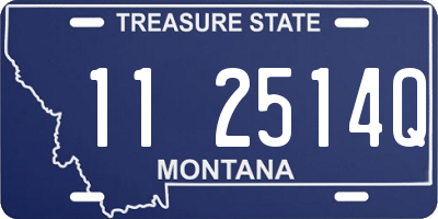 MT license plate 112514Q