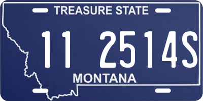 MT license plate 112514S