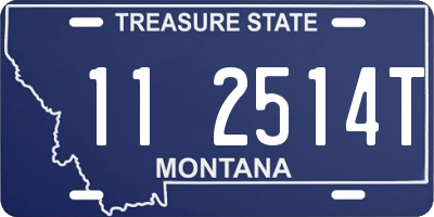 MT license plate 112514T