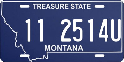 MT license plate 112514U