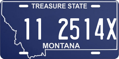 MT license plate 112514X