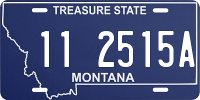 MT license plate 112515A