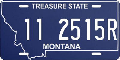 MT license plate 112515R