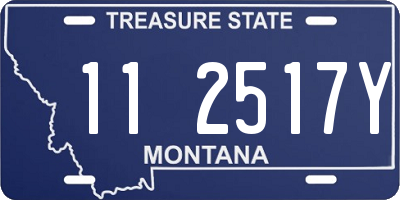 MT license plate 112517Y