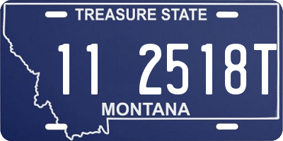 MT license plate 112518T