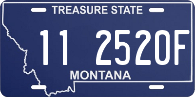 MT license plate 112520F