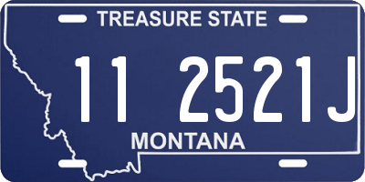 MT license plate 112521J