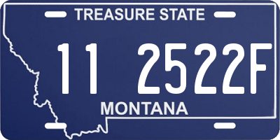 MT license plate 112522F