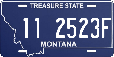 MT license plate 112523F