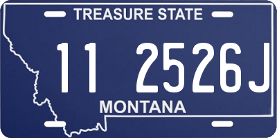 MT license plate 112526J