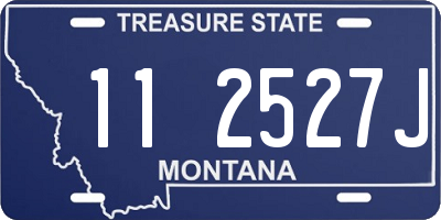 MT license plate 112527J