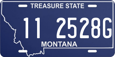 MT license plate 112528G