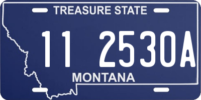 MT license plate 112530A