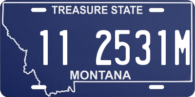 MT license plate 112531M