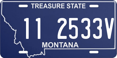 MT license plate 112533V