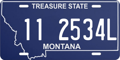 MT license plate 112534L