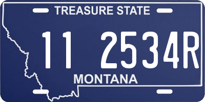 MT license plate 112534R