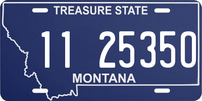 MT license plate 112535O