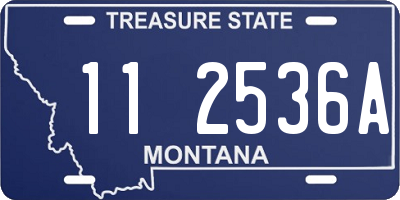 MT license plate 112536A