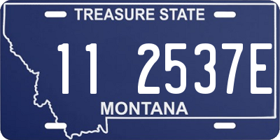 MT license plate 112537E