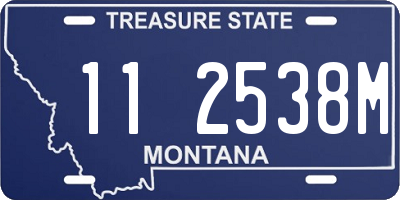 MT license plate 112538M