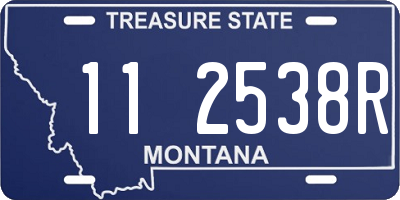 MT license plate 112538R