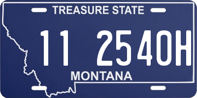 MT license plate 112540H