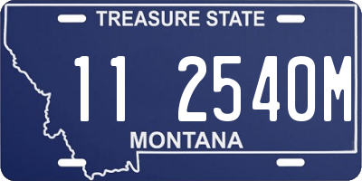 MT license plate 112540M