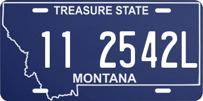 MT license plate 112542L