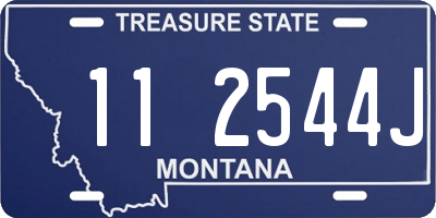 MT license plate 112544J