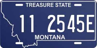 MT license plate 112545E