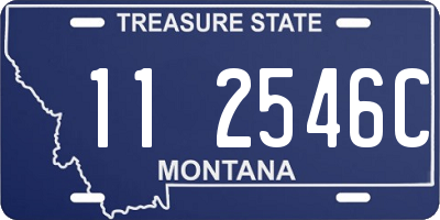 MT license plate 112546C