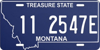 MT license plate 112547E