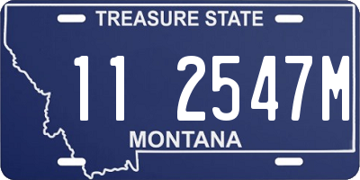 MT license plate 112547M