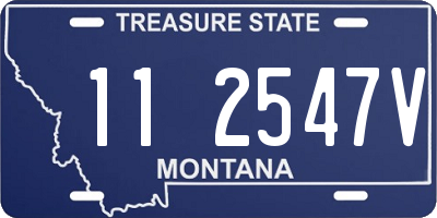 MT license plate 112547V