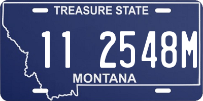 MT license plate 112548M